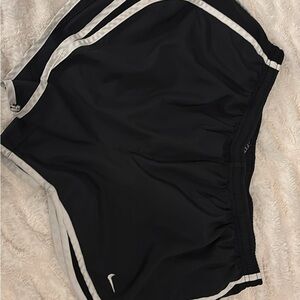 Black Nike Shorts with White Trim